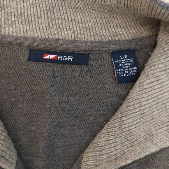 R&R wool blend cardigan size L - Picture 3 of 4